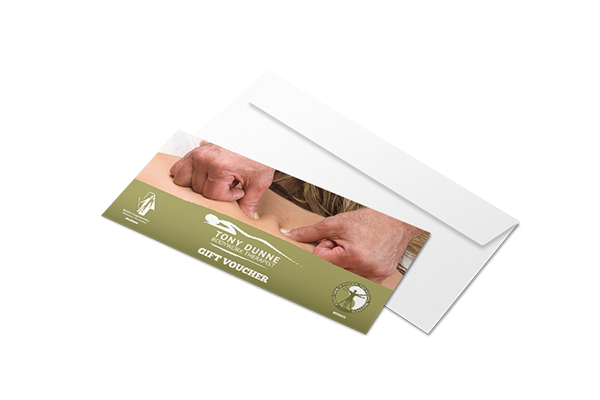 Pick up a massage treatment gift voucher here at Bodywork Therapy Killarney. An ideal gift for your family or friends.