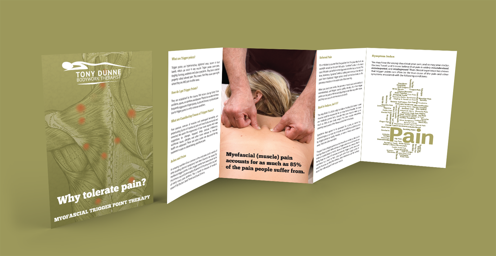 Bodywork Therapy Killarney trigger point massage therapy brochure