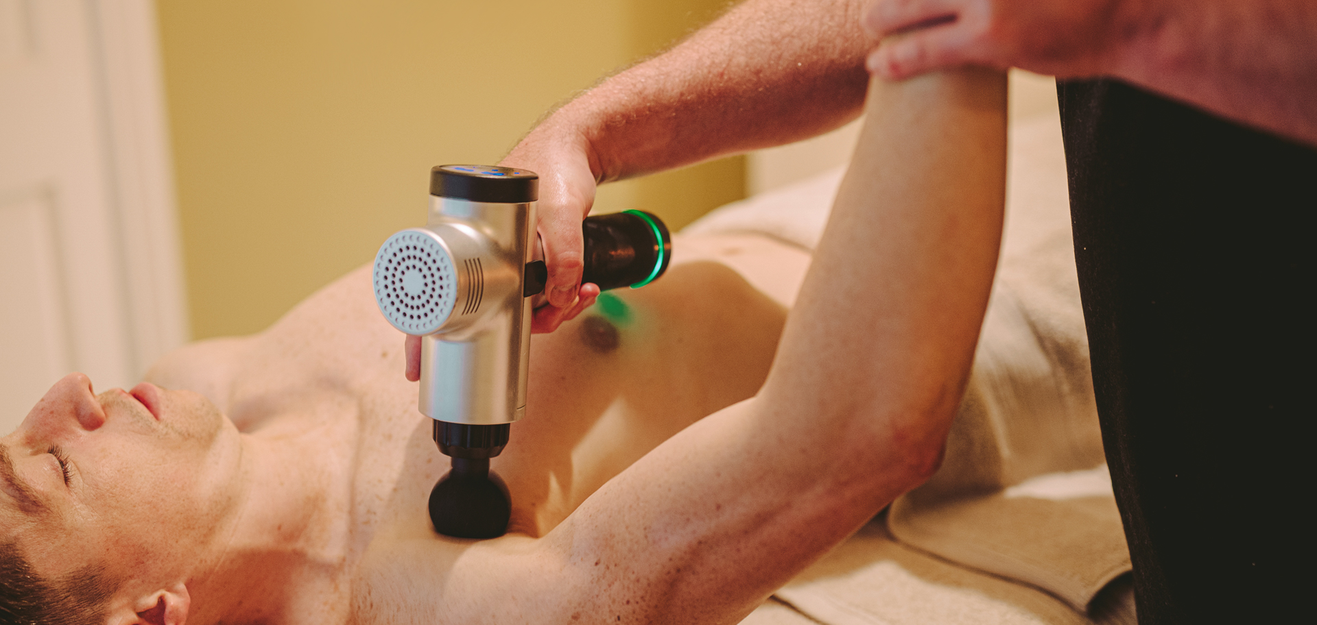 Percussive massage treatment as a complementary or stand alone massage treatment Killarney Percussive massage treatment as a complementary or stand alone massage treatment Killarney